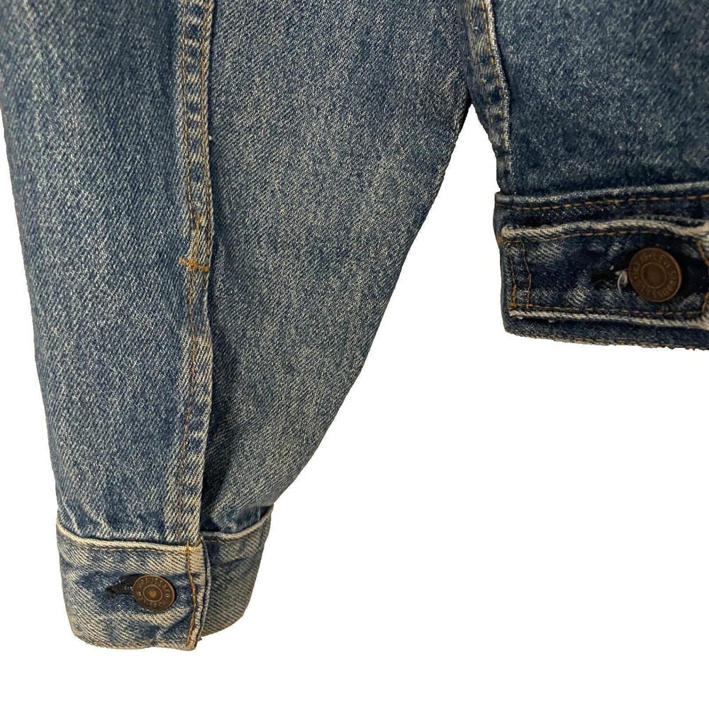 Vtg Levi's 71506 Type III Trucker Denim Jckt Men's 44L Brown Patch USA Big &Tall - Picture 8 of 10